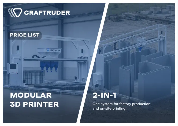 CRAFTRUDER 2026 equipment price list cover